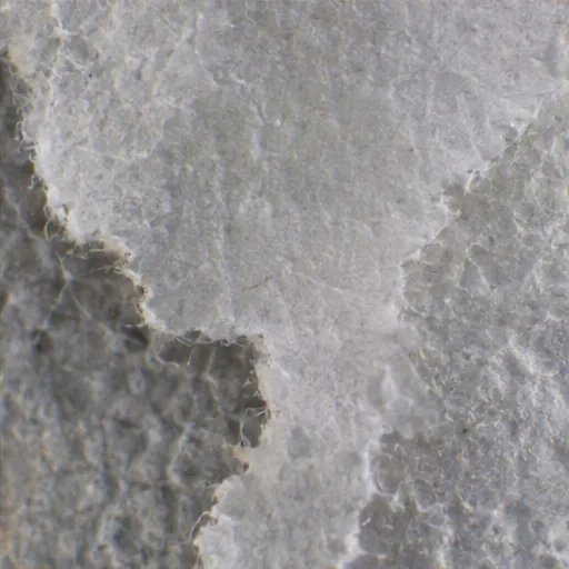 Torn translucent paper edge in close-up